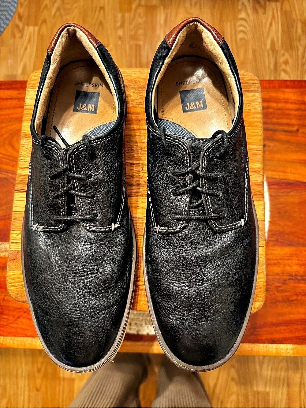 Men’s Johnston & Murphy Mcguffey Plain Toe Sheepskin Shoe
